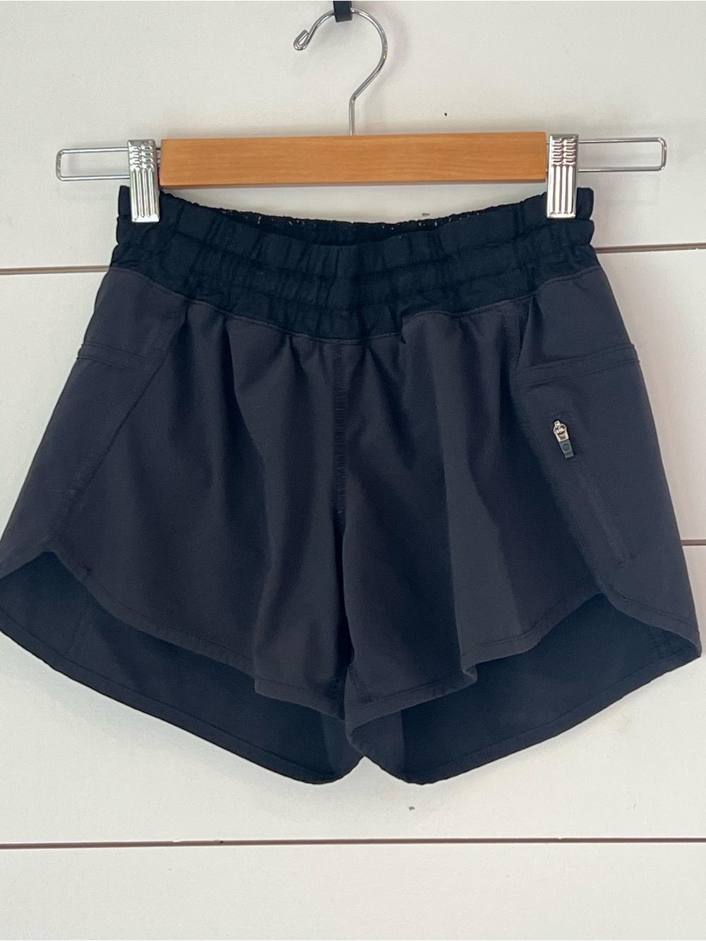 lululemon athletica Black Women's Athletic‎ Shorts with Zip Pocket